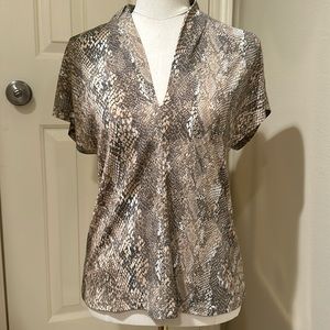 H&M snakeskin top